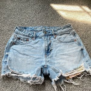 american eagle denim shorts